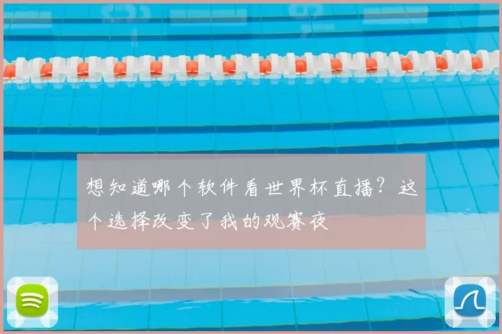 想知道哪个软件看世界杯直播？这个选择改变了我的观赛夜
